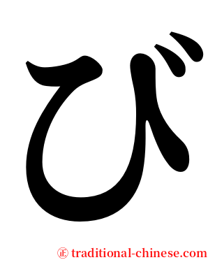 び serif font