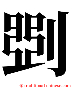 㓸 serif font