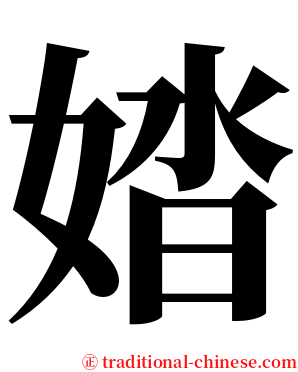 㛥 serif font