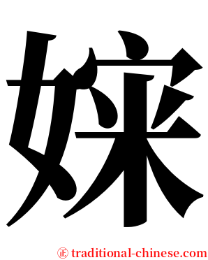 㛽 serif font