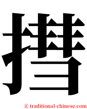 㨹 serif font