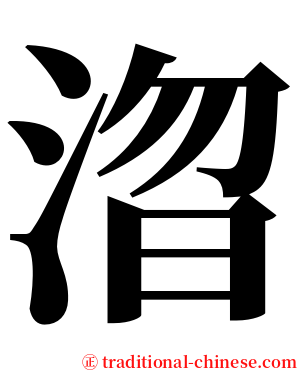 㳷 serif font