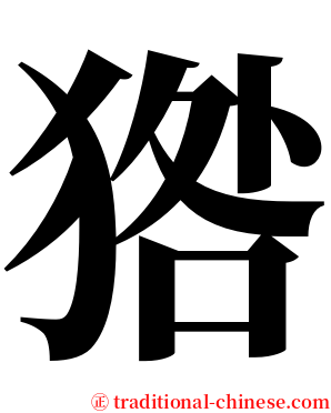 㹾 serif font