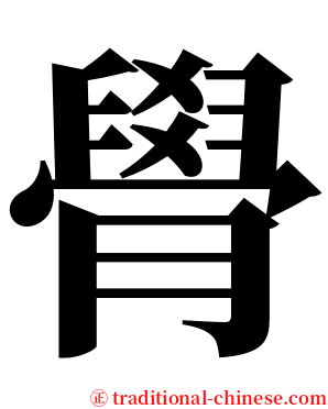 䑁 serif font