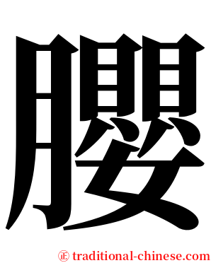 䑍 serif font