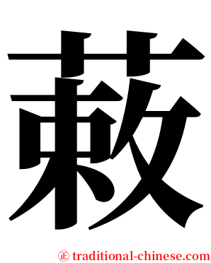 䔩 serif font
