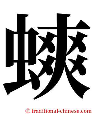 䗮 serif font