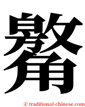 䚫 serif font