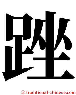 䟶 serif font