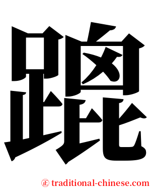 䠘 serif font