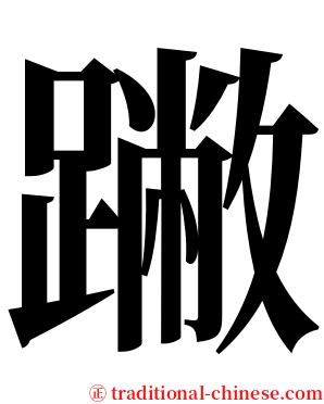 䠥 serif font