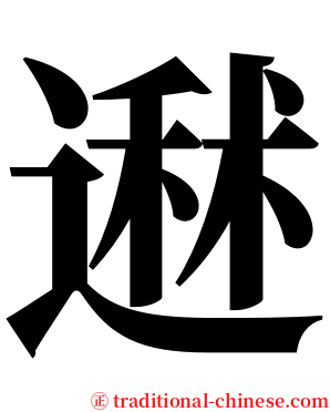 䢤 serif font
