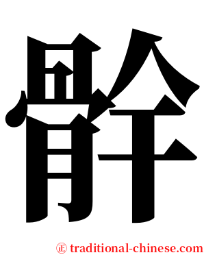 䯎 serif font