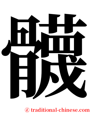 䯦 serif font