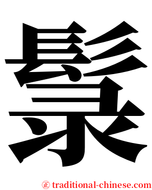 䰁 serif font