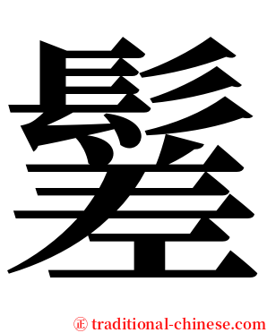 䰈 serif font