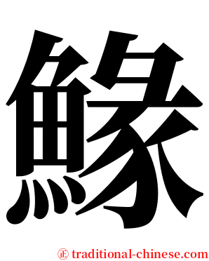 䱲 serif font