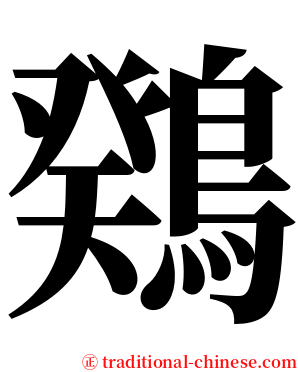 䳫 serif font