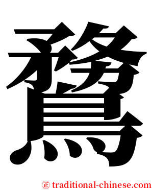 䳱 serif font