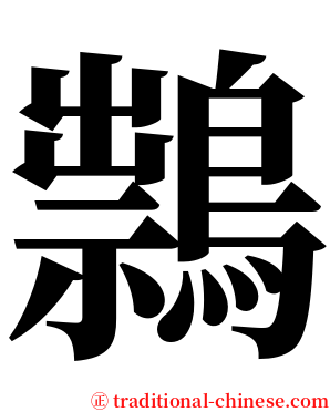 䳳 serif font