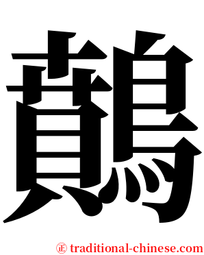 䴅 serif font