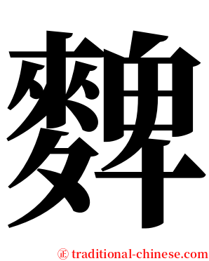 䴽 serif font