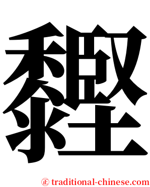 䵛 serif font