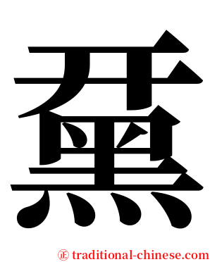 䵤 serif font