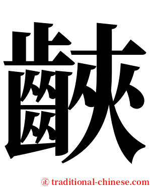 䶝 serif font