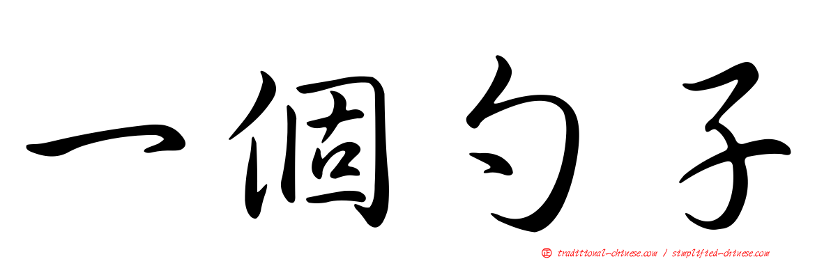 一個勺子