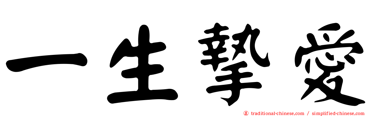 一生摯愛