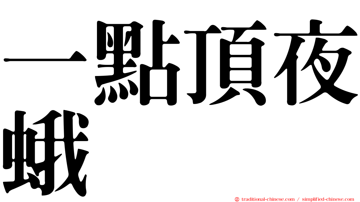 一點頂夜蛾