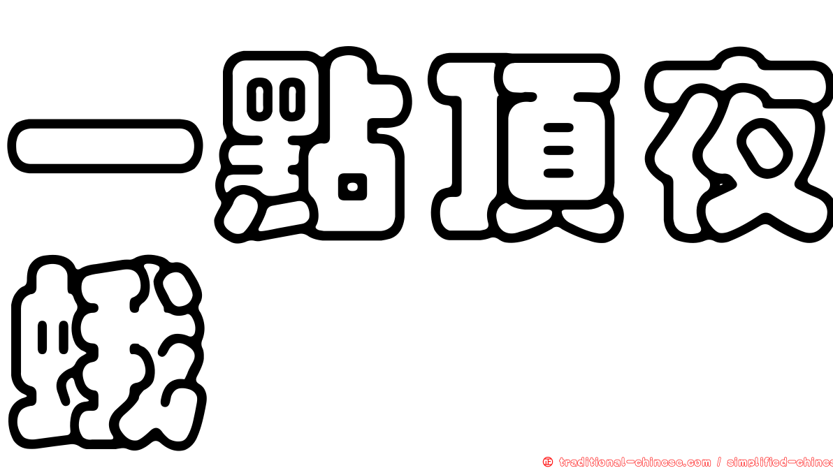一點頂夜蛾