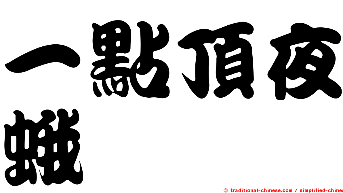 一點頂夜蛾