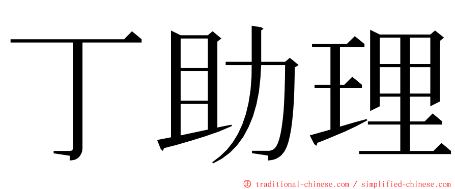 丁助理 ming font
