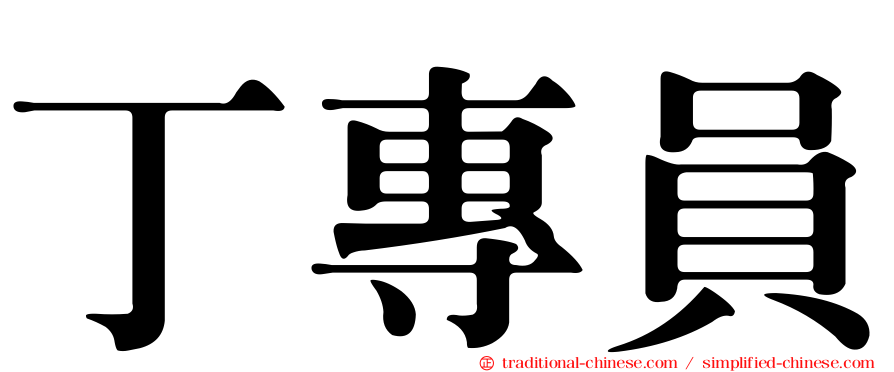 丁專員