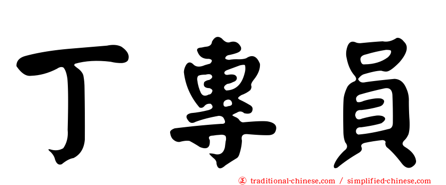 丁專員