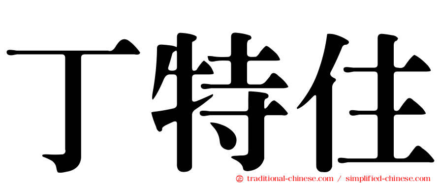 丁特住