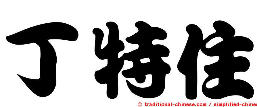 丁特住
