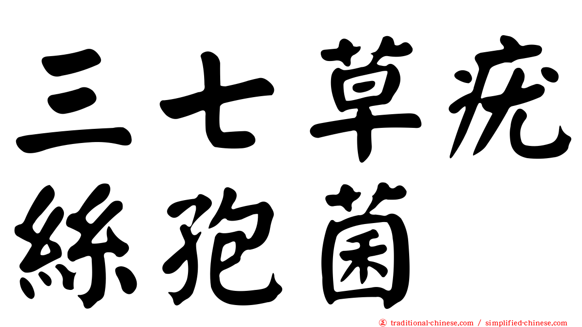 三七草疣絲孢菌