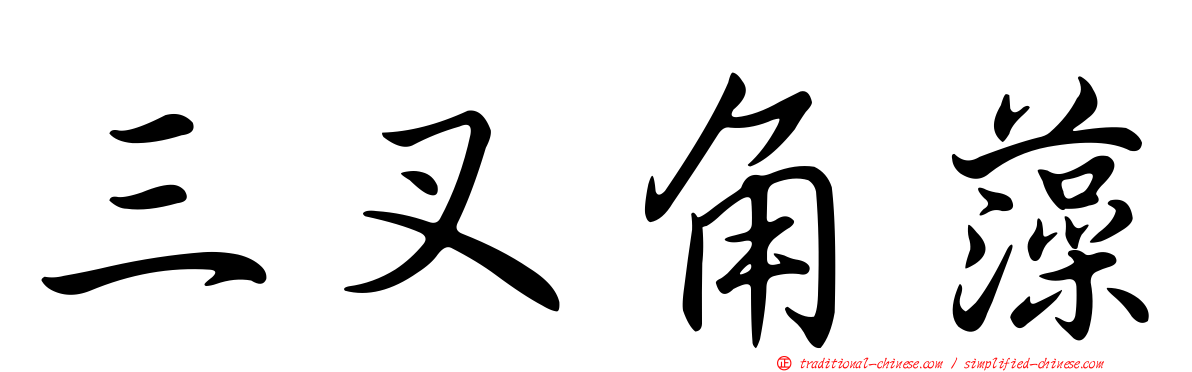 三叉角藻