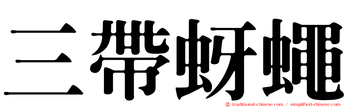 三帶蚜蠅