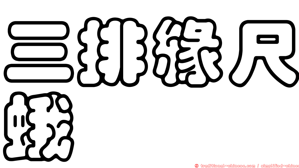 三排緣尺蛾