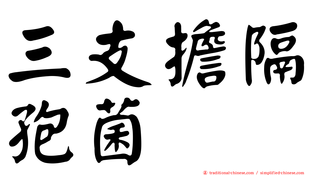 三支擔隔孢菌