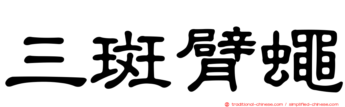 三斑臂蠅