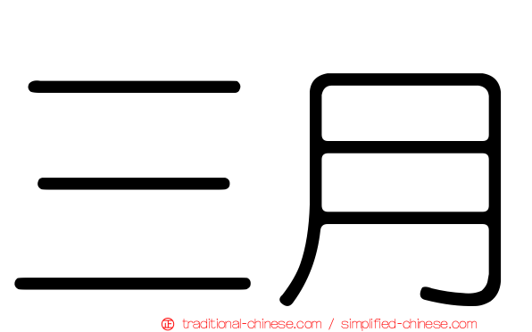三月