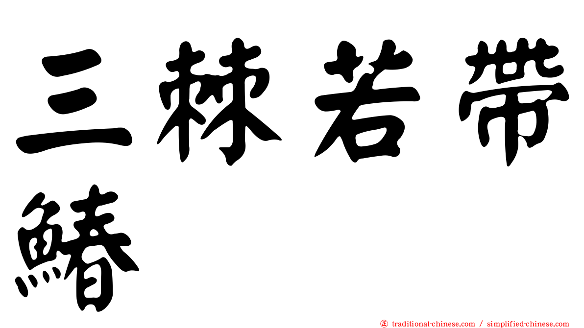 三棘若帶鰆