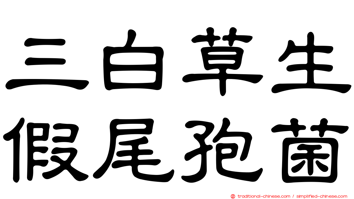 三白草生假尾孢菌