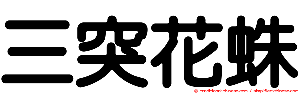 三突花蛛
