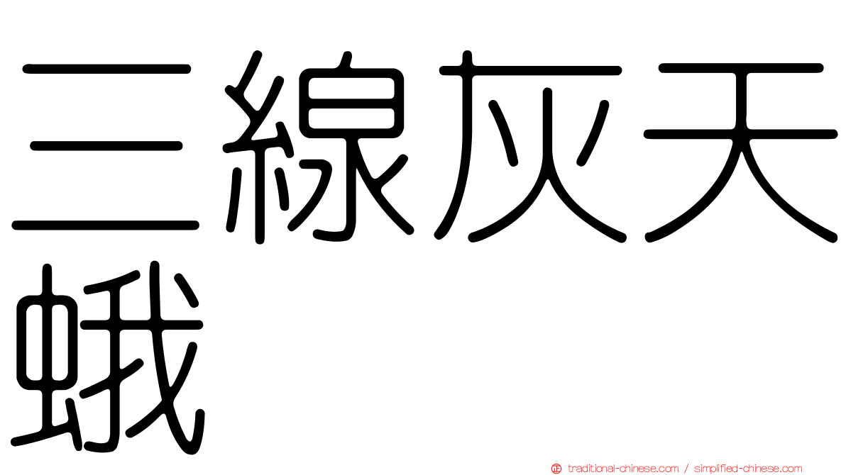 三線灰天蛾